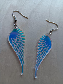 Angel wing earrings