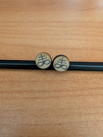 Brimstone stud earrings