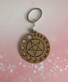 Puikkomitta avaimenperä pentagrammi