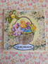 Handmade easter card yellow easter chick