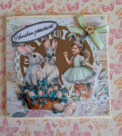 Pääsiäiskortti pupu 