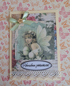 Pääsiäiskortti keiju 