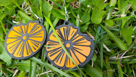 Orange earrings