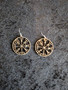 Black Vegvisir earrings