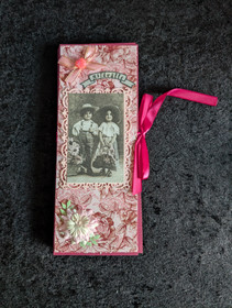 Suklaalevykortti ystävälle vintage