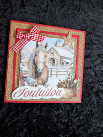 Horse Christmas card