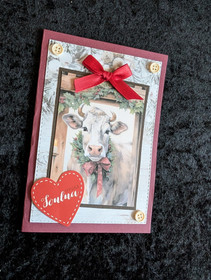 Cow Christmas card