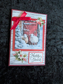 Lamb Christmas card