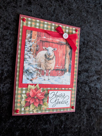 Lamb Christmas card