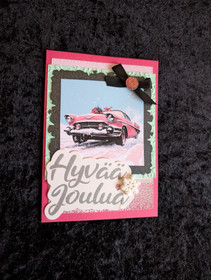 Christmas card with car