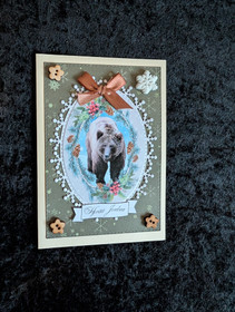 Bear themed Christmas card