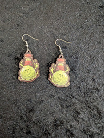 Poison bottle earrings