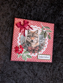 Wolf themed Christmas card
