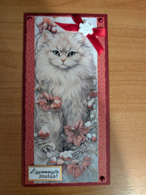 Christmas card cat