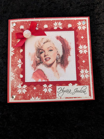 Joulukortti Marilyn Monroe
