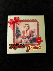 Joulukortti Marilyn Monroe