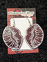 Red lip earrings 