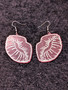 Pink lip earrings 