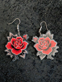Rose earrings 