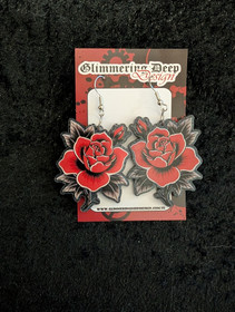 Rose earrings 