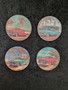 Old cars coaster set