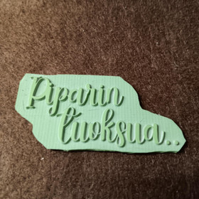 Piparin tuoksua text stamp