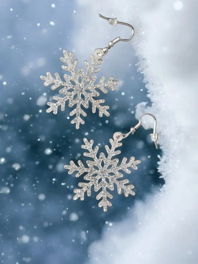 Snowflake earrings