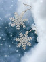 Snowflake earrings