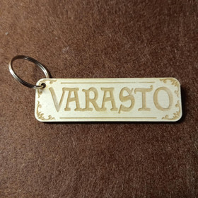 Avaimenperä valinnaisella tekstillä