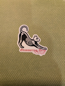 Skeleton Cat Sticker
