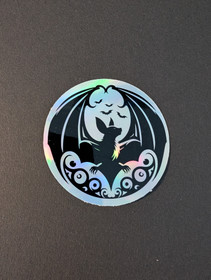 Bat hologram sticker