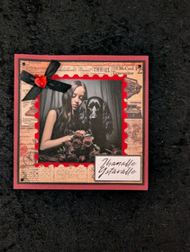 Kortti tyttö ja koira