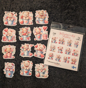 Die cuts Valentine's day Teddies