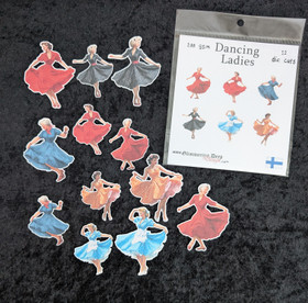 Die cuts Dancing ladies