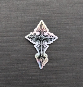 Hologram sticker cross