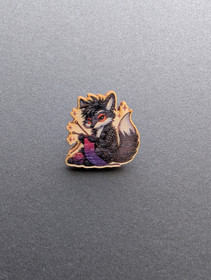 Wooden pin weaving fox
