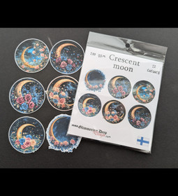 Die cuts Crescent Moon