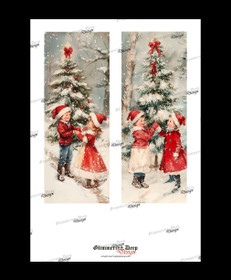 Long card picture of children and six 2