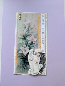 Long sympathy card angel