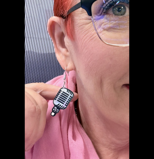 Microphone earrings 