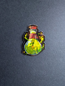 Poison bottle hologram vinyl sticker