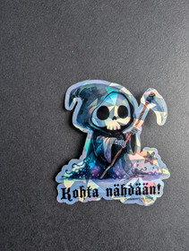 Kohta nähdään! Hologram vinyl sticker 2