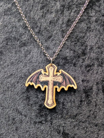 Midnight Cross Wings -necklace