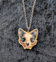 Midnight Cat Skull -kaulakoru