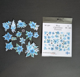 Leikekuvat Blue Christmas Flowers