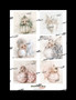 Picture sheet with Christmas fairies and Christmas ball