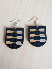Pieksämäki coat of arms earrings