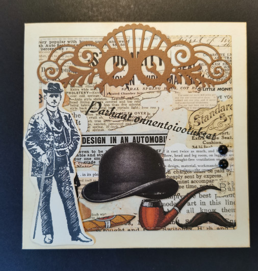 Hat and man card