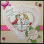 Valentine's day card with couple 