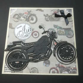 Father's day card motorcycle